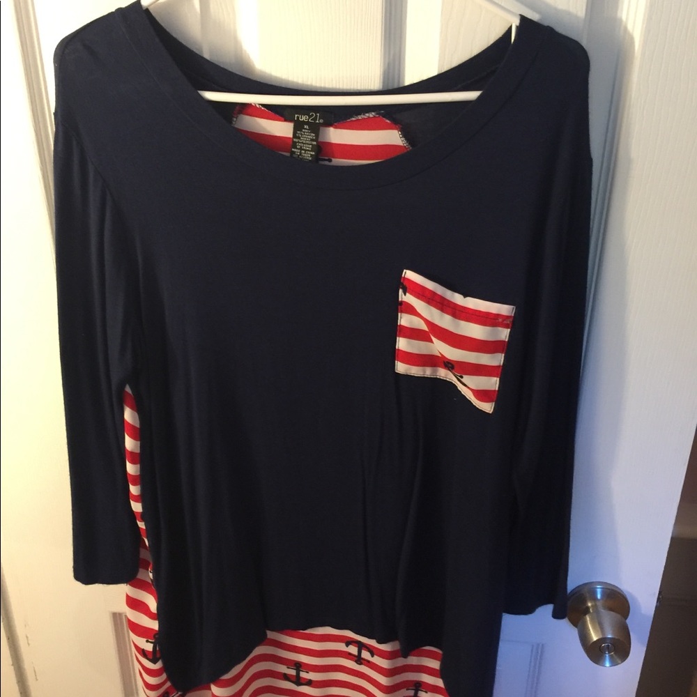 Rue 21 - Size XL Nautical Shirt